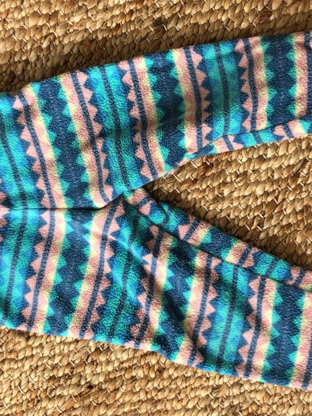 Patagonia Baby 6-12M Fleece Top & Pants Set Geometric Print